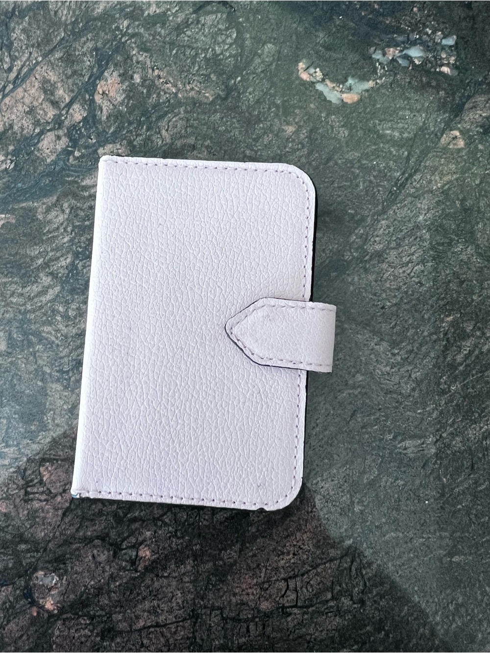 Pink Faux Leather Snap Wallet Organizer for phone magnetic